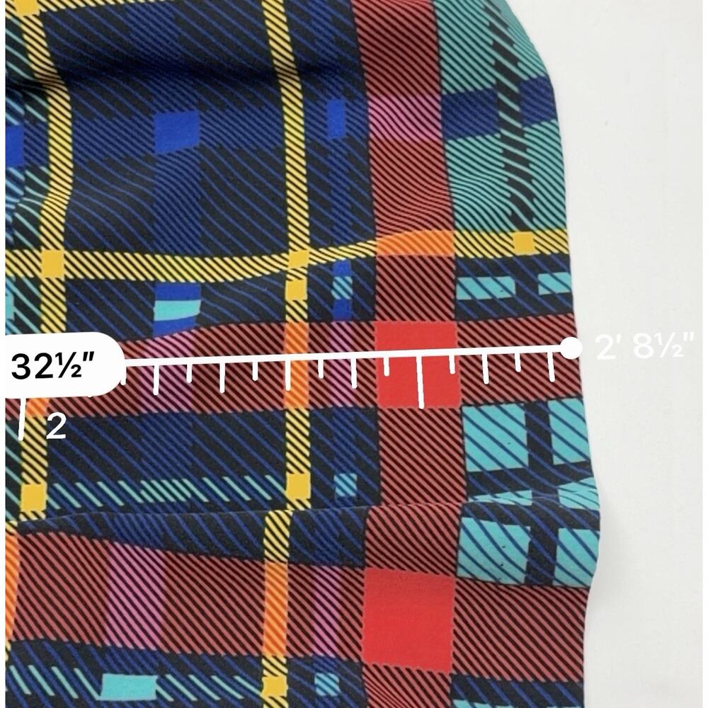 Vintage Kathryn Deene Plaid Midi Skirt Size 18/20 Colorful Pleated USA Style - Picture 7 of 9